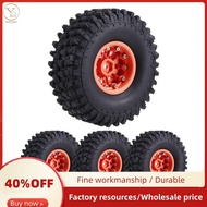 1.9 Beadlock Wheels Crawler and Rubber Tires 120mm Diameter for 1/10 RC CAR AXIAL SCX10 II -4 T6