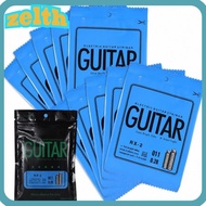 ZELTH 10PCS Electric Guitar String, Silver RX-2 Model Single String Replacement, Professional Carbon