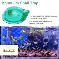[AuraLayor] Aquarium Snail Trap, Plastic Snail Catcher For Freshwater Fish Tank Green Snail Catch Bo