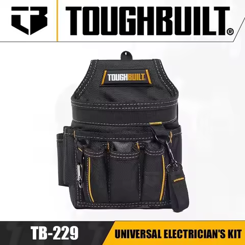 TOUGHBUILT TB-229 Universal Electrician's Kit Tool Belt Pouches Wear-resistant Tool Pouches Tool Acc