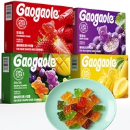 J22readystock Gaogaole Fun Fun Bear Marshmallow Bear-Shaped Gummy Candy 60g Fruit Flavor Wedding Sou