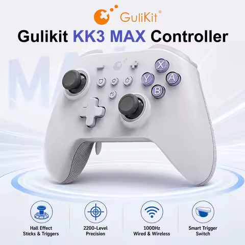 GuliKit KK3 MAX Controller NS39 KingKong 3 Gamepad with Hall Effect Joysticks & Triggers for Windows