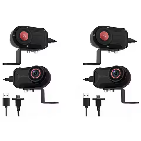 2X 2K HD Wifi Motorcycle Driving Dash Cam DVR Camcorder IP66 Waterproof Loop Recording Video Recorde