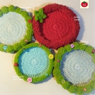 Coaster Crochet Jewelry Dish Aesthetic Coaster