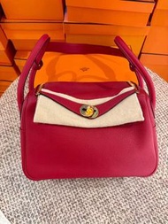 Hermes Lindy 26 L26 Rouge de Coeur 心紅色金扣 Col s3