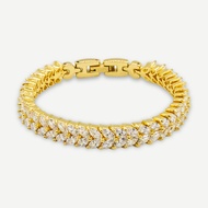 สร้อยข้อมือเพชร ชุบทองคำ 18K Vayo Jewelry