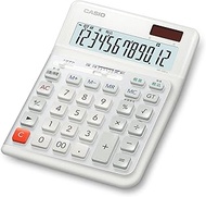 CASIO Ergonomic Calculator, Left-Handed, 12 Digits, Date & Time Calculation Function, Desk Type, Whi