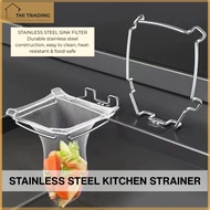 TMi Drainer Stainless Steel Sink Strainer Leftovers Kitchen Waste Artifact Kitchen Supplies Sink Dis