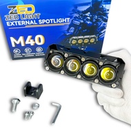 Trợ Sáng Bi Cầu M40 Zlight Cos Vàng Pha Trắng Có Quạt Tản Nhiệt Chạy Điện 12V-24V Chống Nước Ip68 Bả