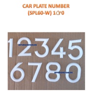 CAR PLATE NUMBER (SPL60-W) 1 0