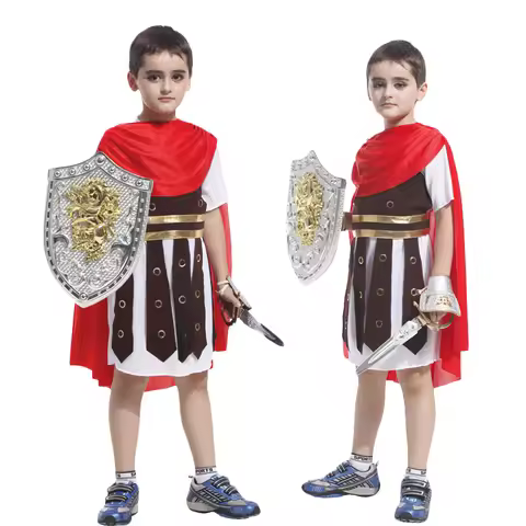 Roman Warrior Children's Costume - Gladiator Set | Theme Party, Halloween Dress Up