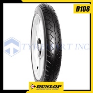◐□✕Dunlop Tires D108 3.00-18 42P Tubetype Motorcycle Tire