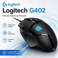 Professional Logitech G402 Gaming Mouse 20M Clicks 8 Programmable Buttons Anti-Slip for Fast-Paced S