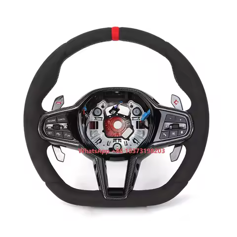2025 LCI Full Alcantara Steering Wheel for BMW G20 G22 G30 G31 M2 G87 M3 G80 M4 G82 G42 M5 F90 F80 F