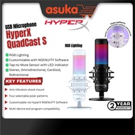 HyperX QuadCast S - USB Microphone (Black/White-Grey) - RGB Lighting (HMIQ1S- XX-RG/G)