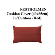 FESTHOLMEN Cushion Cover In/Outdoor Red-Beige (40x65cm) 004.392.94 (Ready Stock)