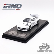 INNO 1:64 RX7 (FC3S) PANDEM AERO Widebody Kit White Diecast Model Car