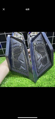 ỐP GÁC CHÂN EM BÉ CHO XE AB 2020-2023 xi MẠ CROM NHÚNG CARBON