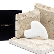 RIVAU BEAUTY 臉部醒膚陶瓷刮痧板 I 附贈絨布袋 按摩 陶瓷按摩板
