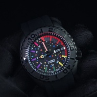 【Skx 007 Rainbow】 Seiko Mod Rainbow Dot Jam Tangan Mekanikal Automatik｜Seiko Mod Mechanical Automati