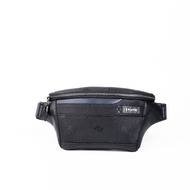 Playboy รุ่น Cipher Mens Chest bag กระเป๋าคาดอกคาดเอวผู้ชาย รหัส ST-B252PBM313-BK ดีไซน์ลายหนังปั้มP