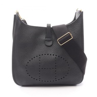 【二手】愛馬仕 HERMES Evelyne 3 Trois PM 黑色皮革女背包，全新未使用