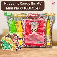 [HALAL] Hudson’s Hard Candy Classic / Lime / Lemon / Honey Lemon Small / Mini / Mix Pack 100pcs / 15