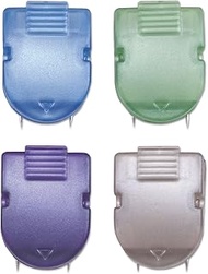Advantus 75338 Fabric Panel Wall Clips, Standard Size, Assorted Metallic Colors, 20/Box