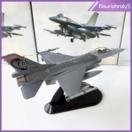 [Flourishroly5] 1:72 F-16C Plane Model with Stand Aircraft for Desktop Living Room Household