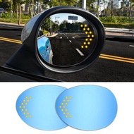 Car Side Mirror Glass Lens LED Turn Signal Lamp Anti Glare Large Vision Rearview Mirror for Mini Coo