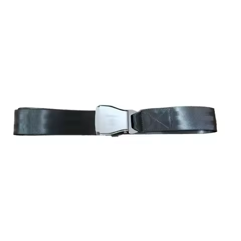 Fashion belt with airline seatbelt safety belt Adjustable length from 70cm to 120cm Black Color