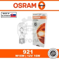 921 OSRAM Halogen Light Car Bulb T15 W16W 12V 16W (925) (Made in SLOVAKIA)