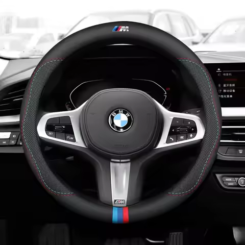 For BMW M Car Steering Wheel Cover G20 F11 E87 F30 F10 x3 G01 x5 F40 F16 M3 X1 X7 1 3 5 7 Series Lea