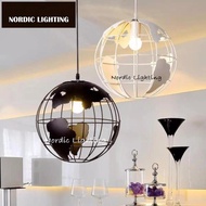 Earth Globe Industrial Loft Pendant Light Nordic Lighting Designer Decorative Loft Ikea Style Pendan