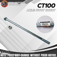 CT100 AXLE: PIVOT AND FRONT W/NUT (PIVOT - EA4CC / FRONT - EA3CT)
