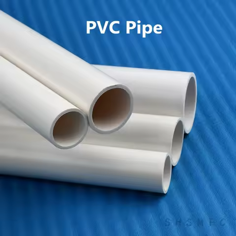 Outer Diameter 20-63mm White PVC Pipe Length 50cm Agriculture Garden Irrigation Aquarium Fish Tank W