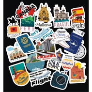 Travel sticker pack / country sticker / country suitcase sticker / world travel sticker / vacation s