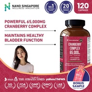 Cranberry Complex 65,000mg w/ D-Mannose & Bearberry Leaf – Bladder Health Support