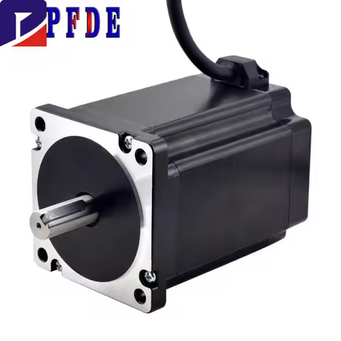 CNC Router Nema34 Stepper Motor 6A 8.5Nm 1230oz-in 116mm Length, with Key 14mm Shaft for Milling Lat