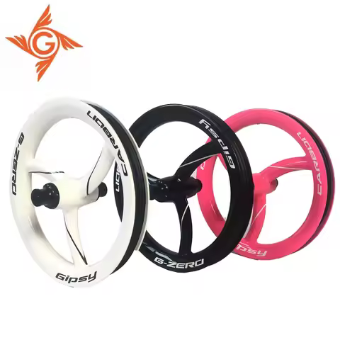 GIPSY Carbon 12 Inch Wheels 3 Spoke Balance Bike Wheelset 25mm Kids Pushbike Wheels 12" 203 Bicycle 