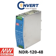 Mean Well NDR-120-48 (NDR-120) DIN RAIL Switching Power Supply AC/DC 24Vdc - 120W 48V 2.5A