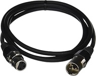C2G 40059 Pro-Audio XLR Male to XLR Female Cable, Black (6 Feet, 1.82 Meters)