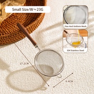 Tầm nhìn 304 rây bằng thép không gỉ có tay cầm gỗ bột chọn lọc rây lọc nhà bếp màng mịn Lọc Sữa đậu 
