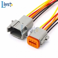 <ARZ>1 Pcs Deutsch DT connector with 15cm Wiring harness DT06-2S/DT04-2P 2P 3P 4P 6P 8P 12P waterpro