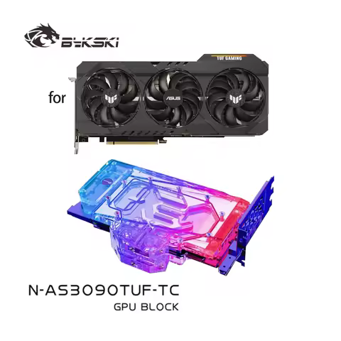 Bykski N-AS3090TUF-TC Water Block Use For ASUS TUF RTX3080 10G GAMING /RTX3090 24G Active Backplane 