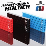 HEARTY RISE - ASSIST HOOK HOLDER - 93X33MM - BLUE/RED/BLACK 3PCS FISHING ACCESSORIES