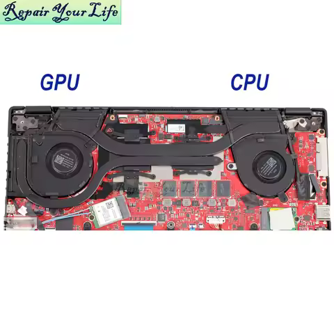 Notebook CPU GPU Cooler Fan For ASUS ROG Flow X13 GV301RA GV301RE GV301RC 2-in-1 Gaming Ultrabook 13