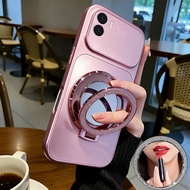 Case for Redmi 15C 15 5G REDMI A5 4G poco c71 C85 Latest metal paint bracket TPU glitter makeup mirr