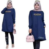 KAOS TUNIK BABY TERRY PREMIUM KUALITAS BAGUS/KAOS PANJANG WANITA/KAOS MUSLIMAH PREMPUAN/TUNIK TERBAR