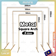 MINIIS Backdrop Stand Arch Backdrop Arch Stand Arch Wall Backdrop Metal Square Arch Stand Wedding 2M